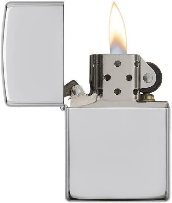 Armor Sterling Silver Zippo Lighter with High Polished Finish, # 26, New in Box