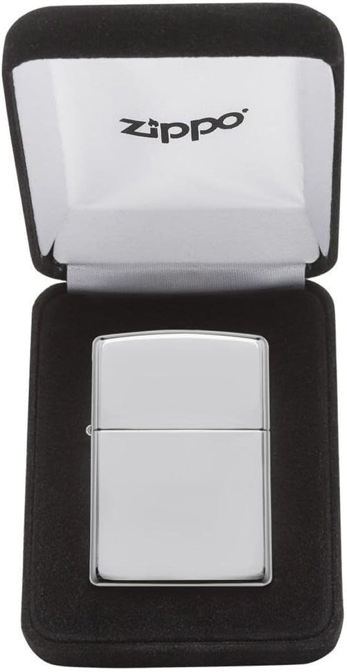 Armor Sterling Silver Zippo Lighter with High Polished Finish, # 26, New in Box