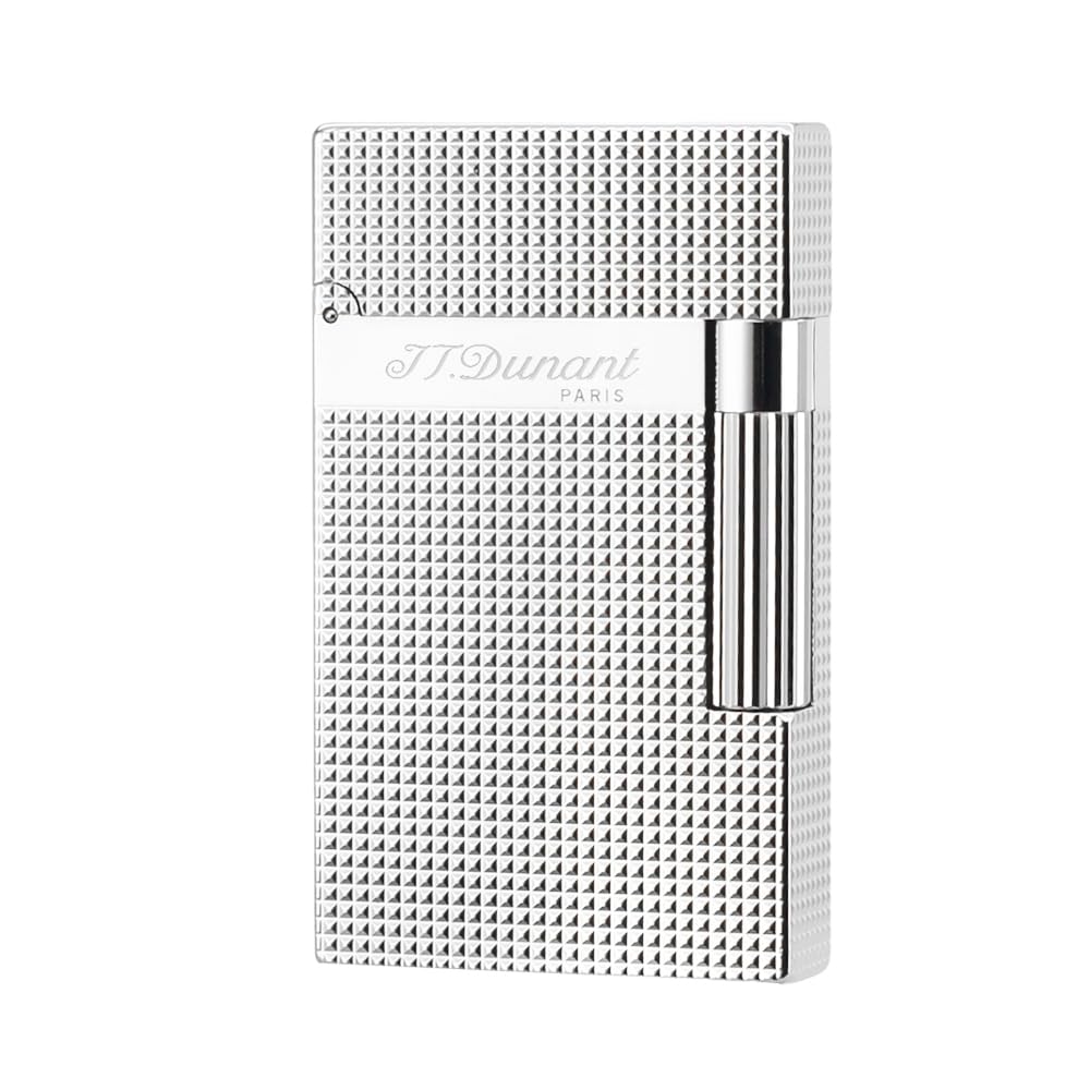 Classic Diamond Head Lighter, Ligne 2 Lighters, Adjustable Soft Flame, Ping Sound, Gift for Men Dad Boyfriend (Gold Single Flame)