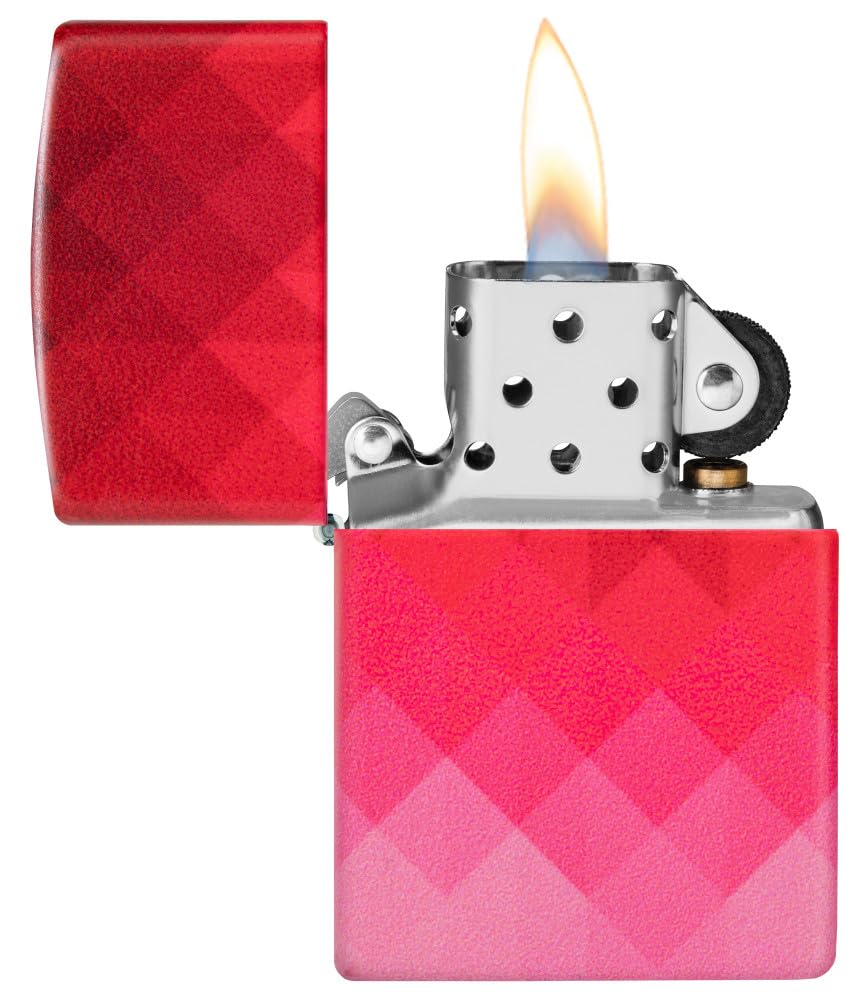 Zippo Gothic Window Design Armor® Black Ice® Pocket Lighter
