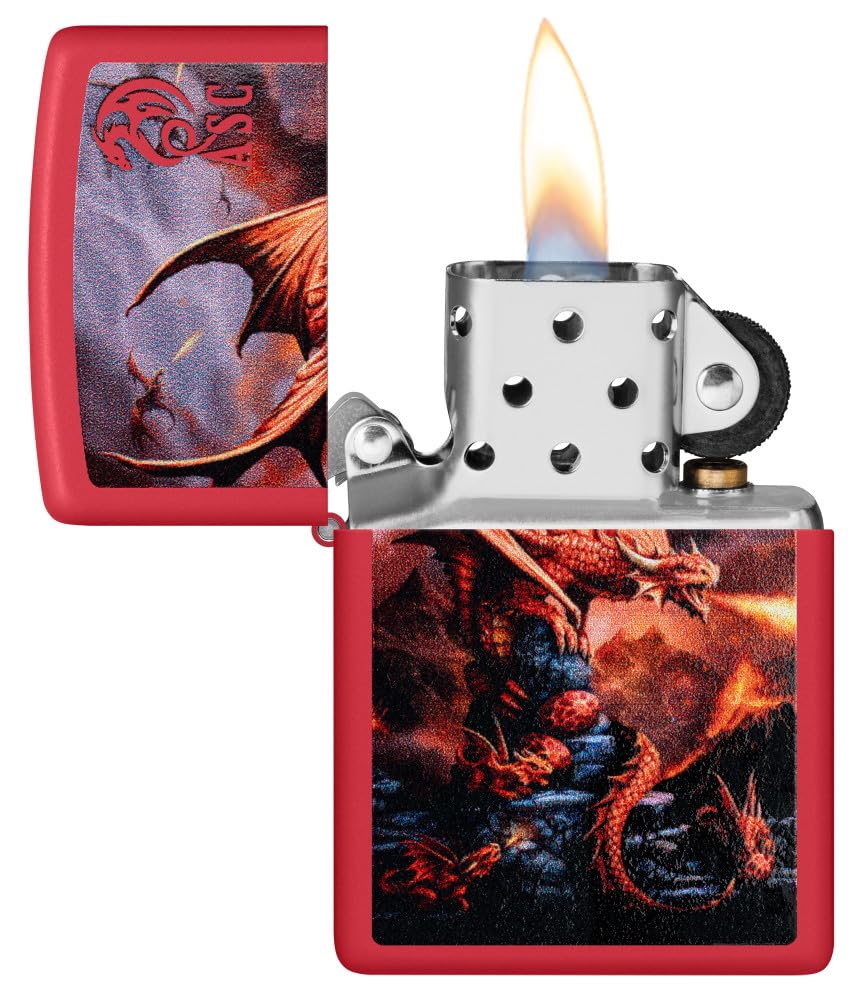 Zippo Dragon Fusion Design 540 Tumbled Brass Pocket Lighter