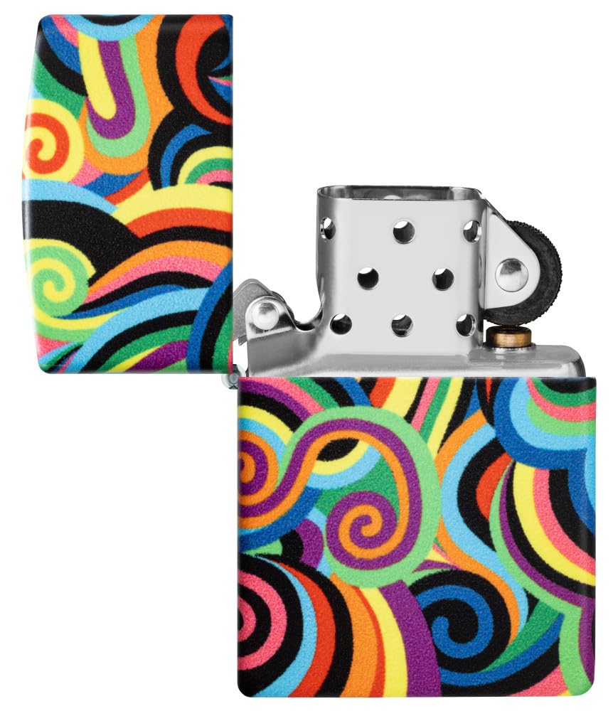 Zippo Gothic Window Design Armor® Black Ice® Pocket Lighter
