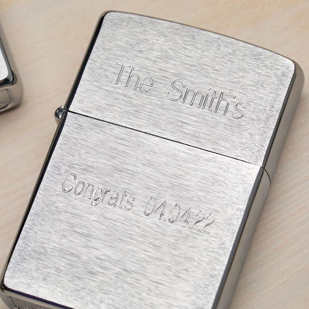 Zippo Antique Silver Plate Pocket Lighter - Windproof & Refillable Flip-Top Metal Lighter - Everyday Use Pocket Lighters - Luxury Lighters Made in USA