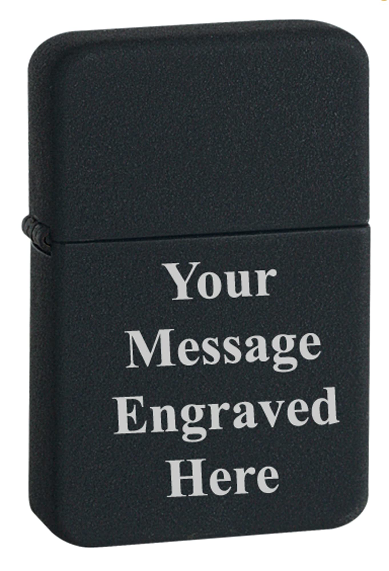 Groomsman Personalized Windproof Lighter - Free Laser Engraving for Him Husband Father Groomsmen Boyfriend Silver Dad (Indigo Blue) - Christmas, Halloween & Valentines Day Gift