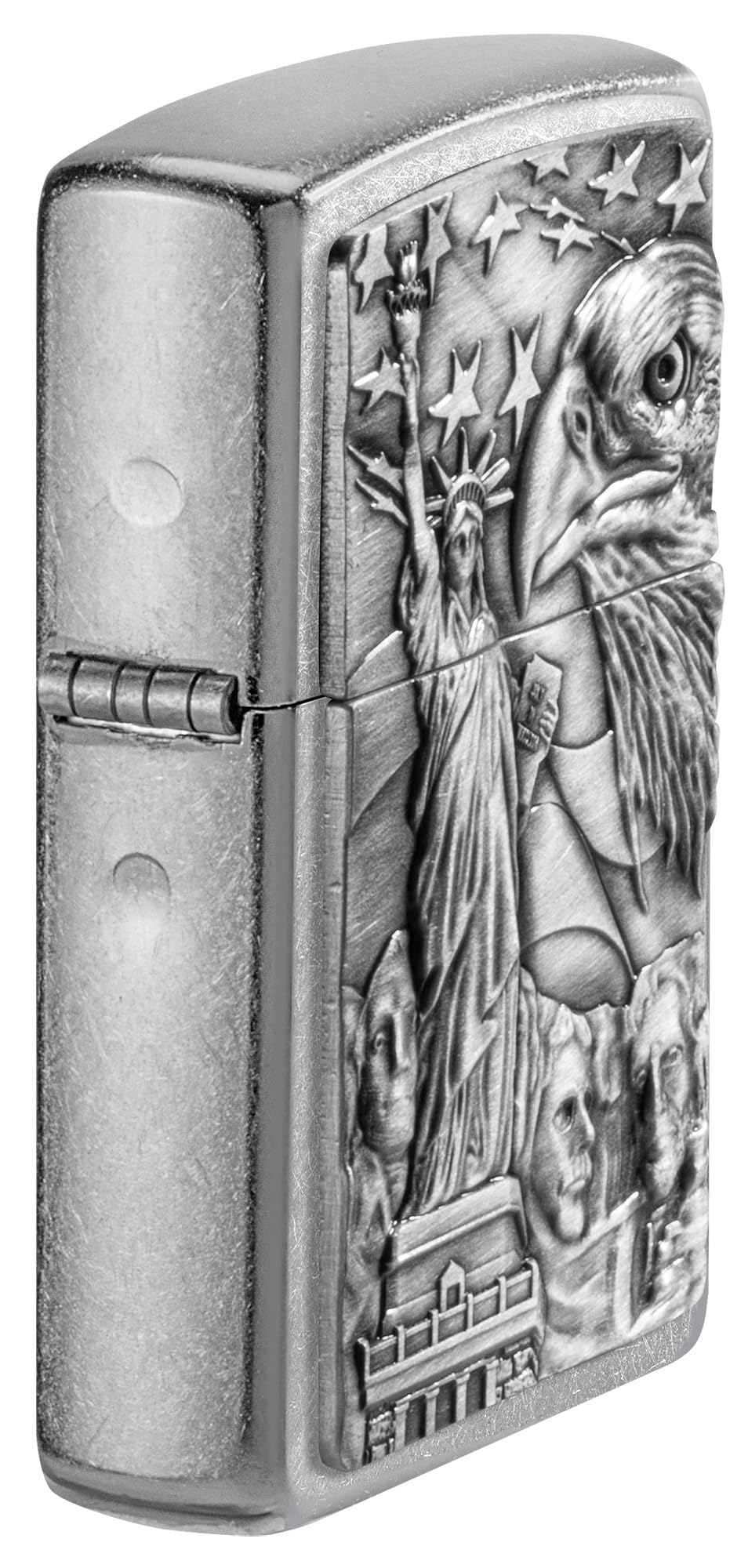 Zippo American Icons Emblem Street Chrome Pocket Lighter