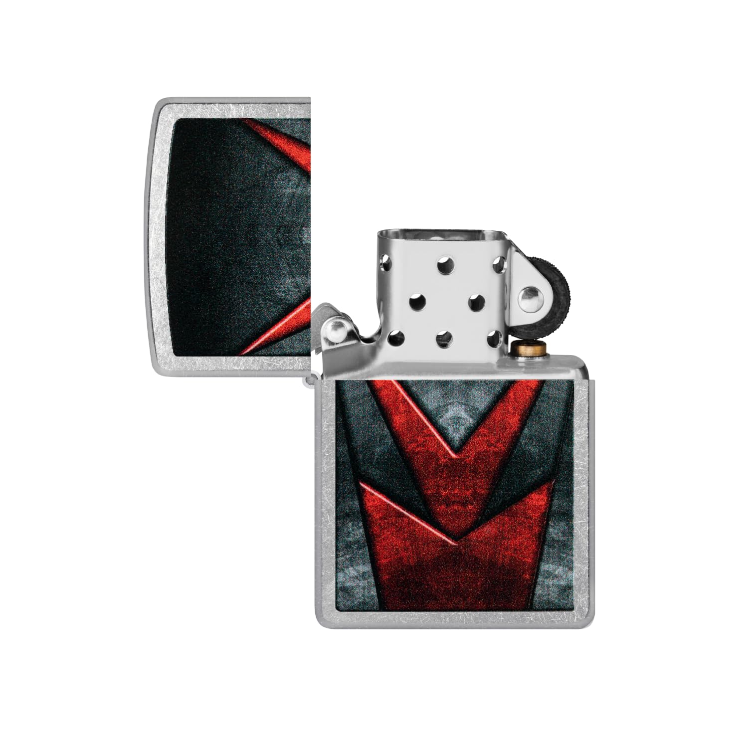 Zippo Gothic Window Design Armor® Black Ice® Pocket Lighter