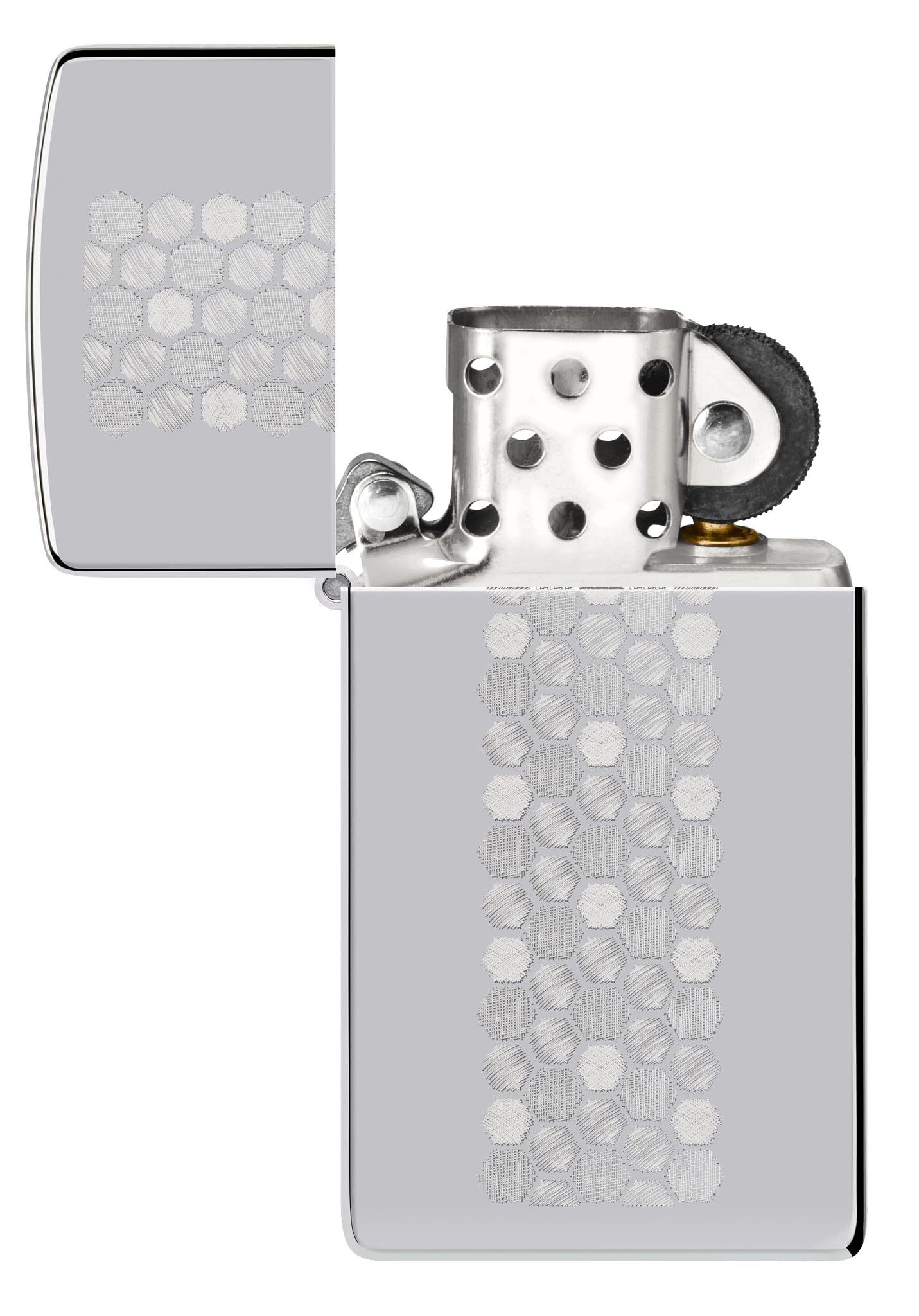 Zippo Gothic Window Design Armor® Black Ice® Pocket Lighter