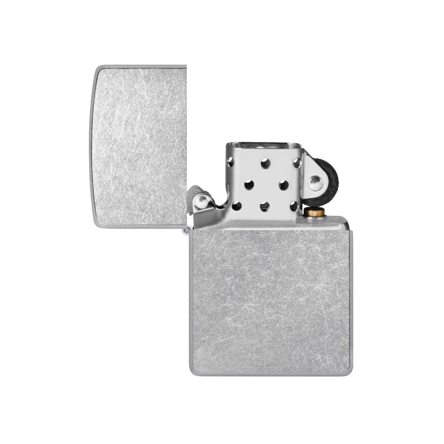 Zippo Antique Silver Plate Pocket Lighter - Windproof & Refillable Flip-Top Metal Lighter - Everyday Use Pocket Lighters - Luxury Lighters Made in USA