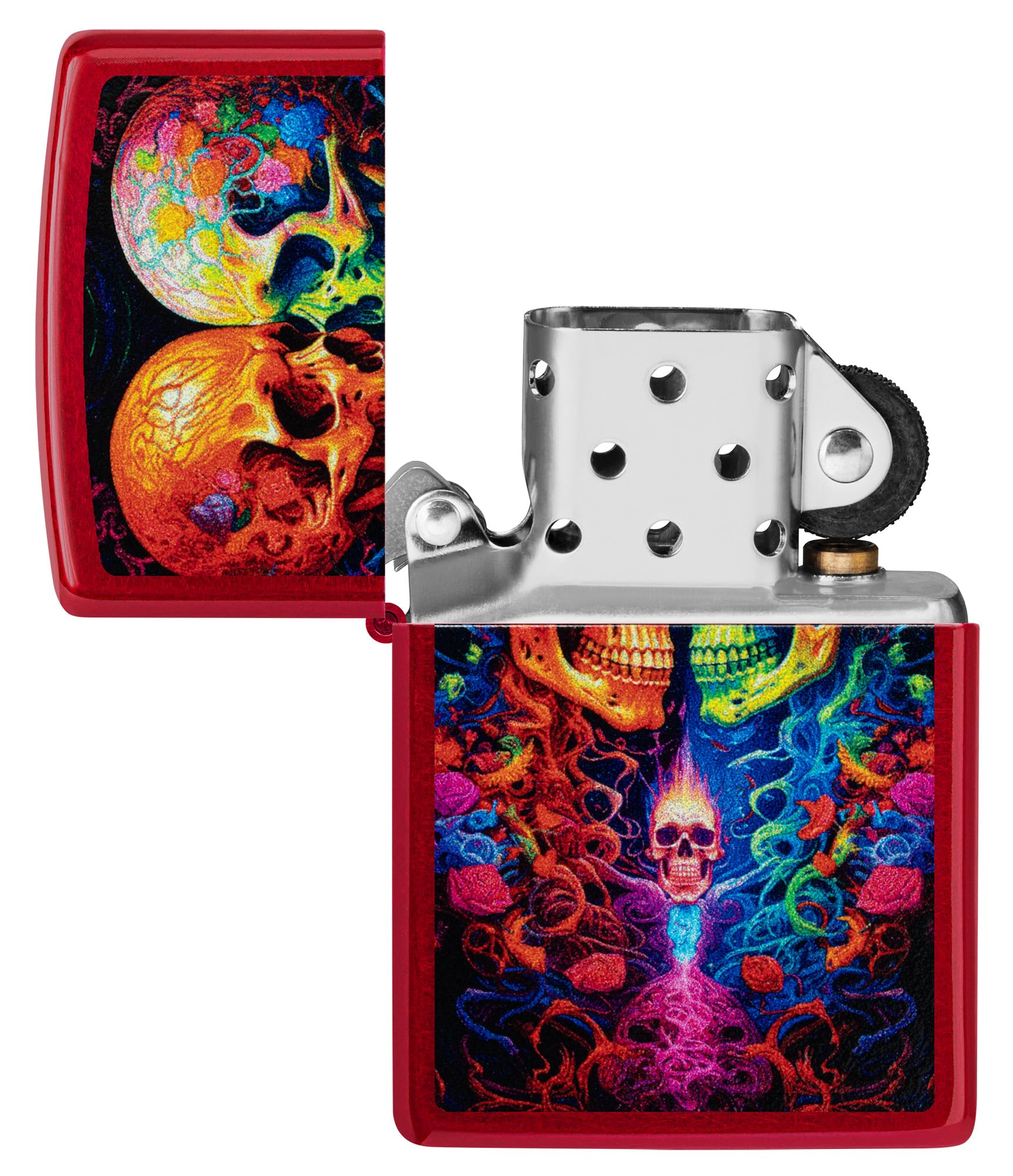 Zippo Rietveld Ace of Spades Design Street Chrome Pocket Lighter