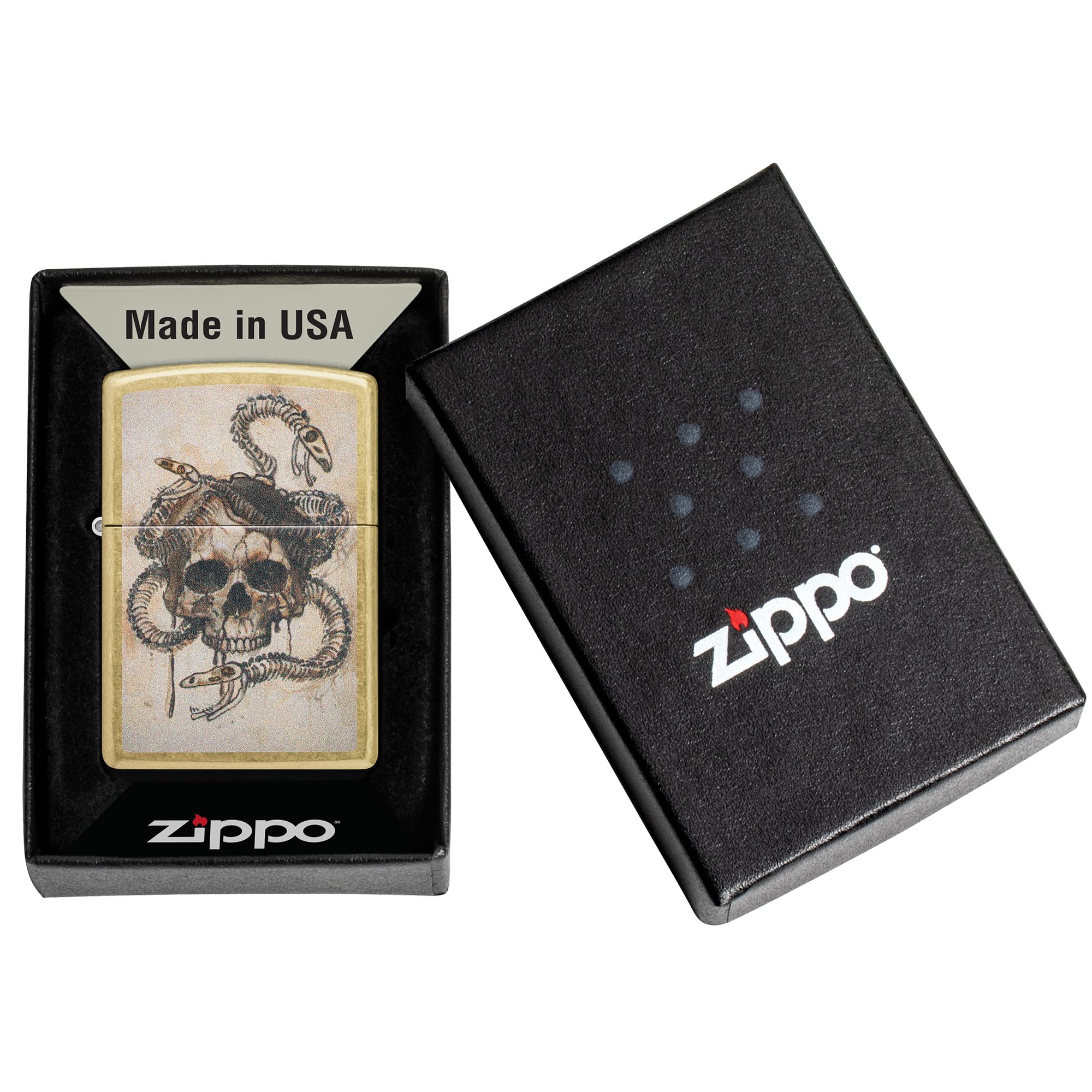 Zippo Rietveld Ace of Spades Design Street Chrome Pocket Lighter