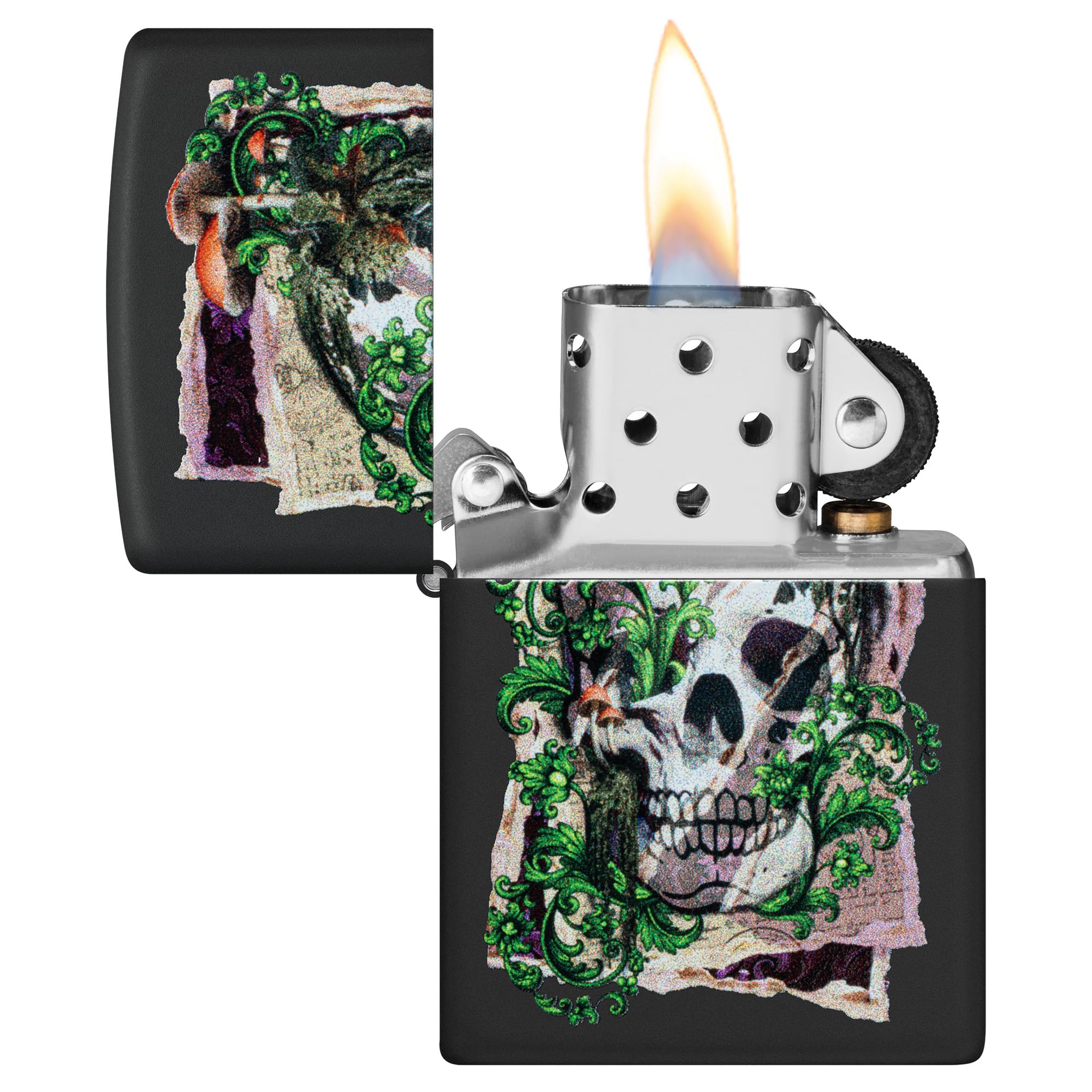 Zippo Rietveld Ace of Spades Design Street Chrome Pocket Lighter
