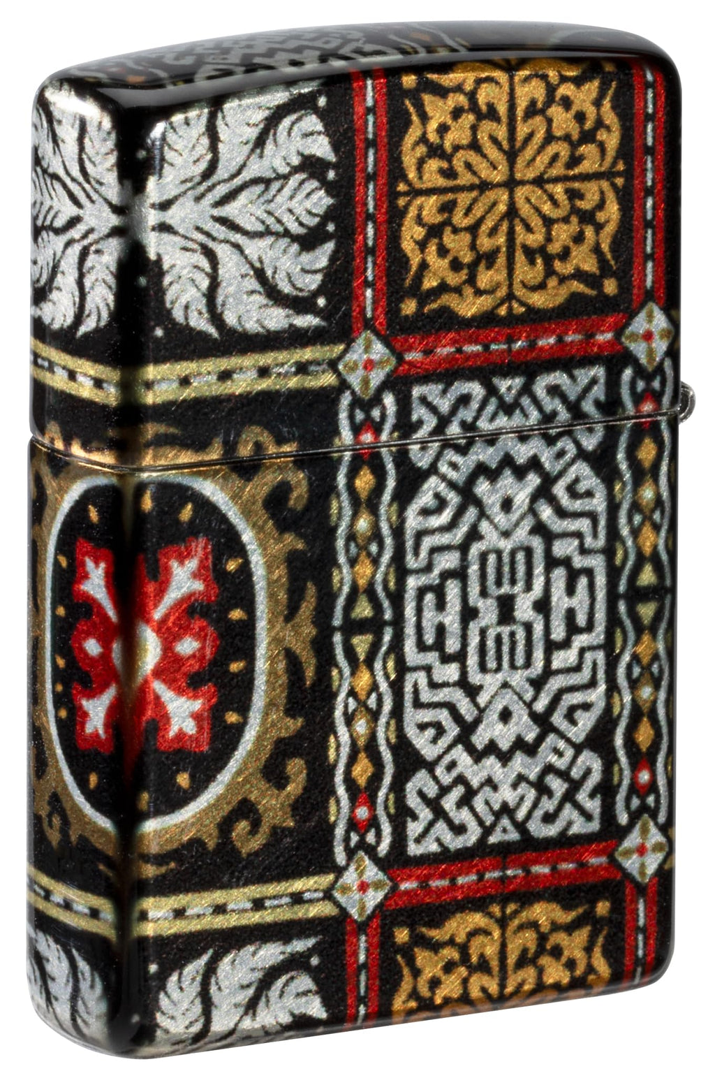 Zippo Gothic Window Design Armor® Black Ice® Pocket Lighter
