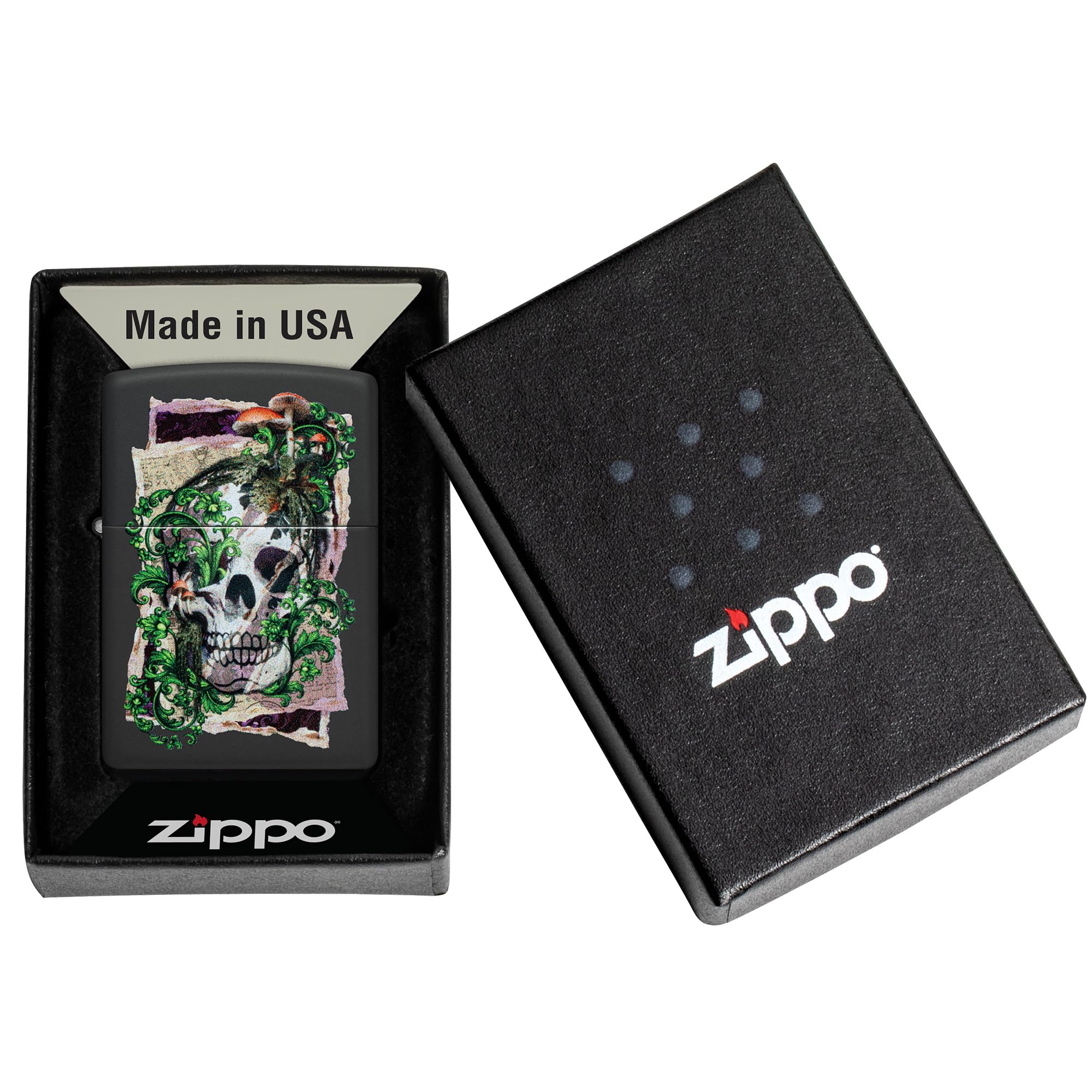 Zippo Rietveld Ace of Spades Design Street Chrome Pocket Lighter
