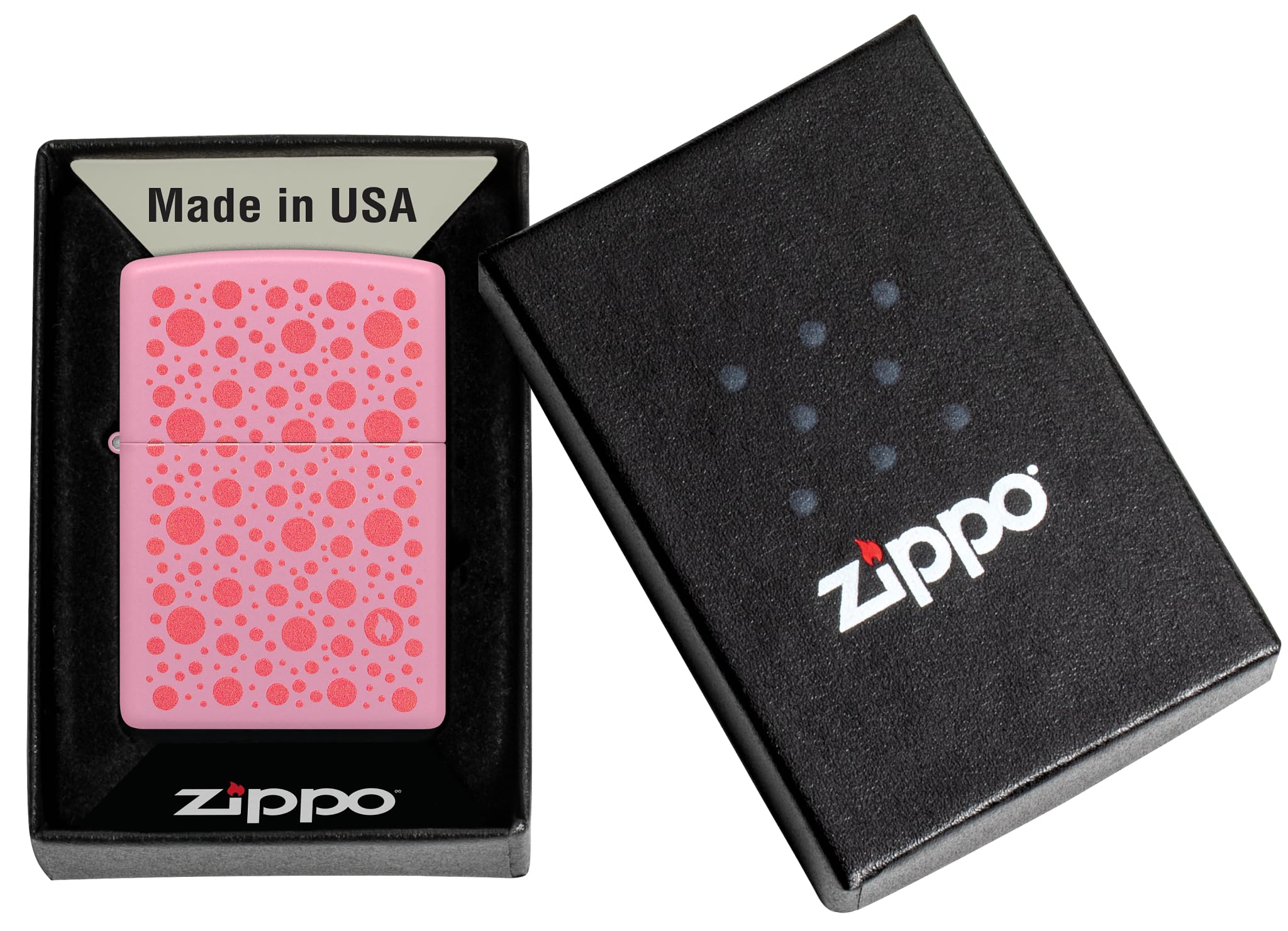 Zippo Gothic Window Design Armor® Black Ice® Pocket Lighter