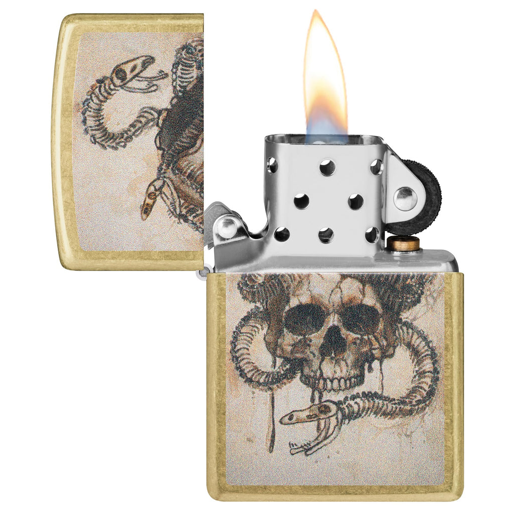 Zippo Rietveld Ace of Spades Design Street Chrome Pocket Lighter