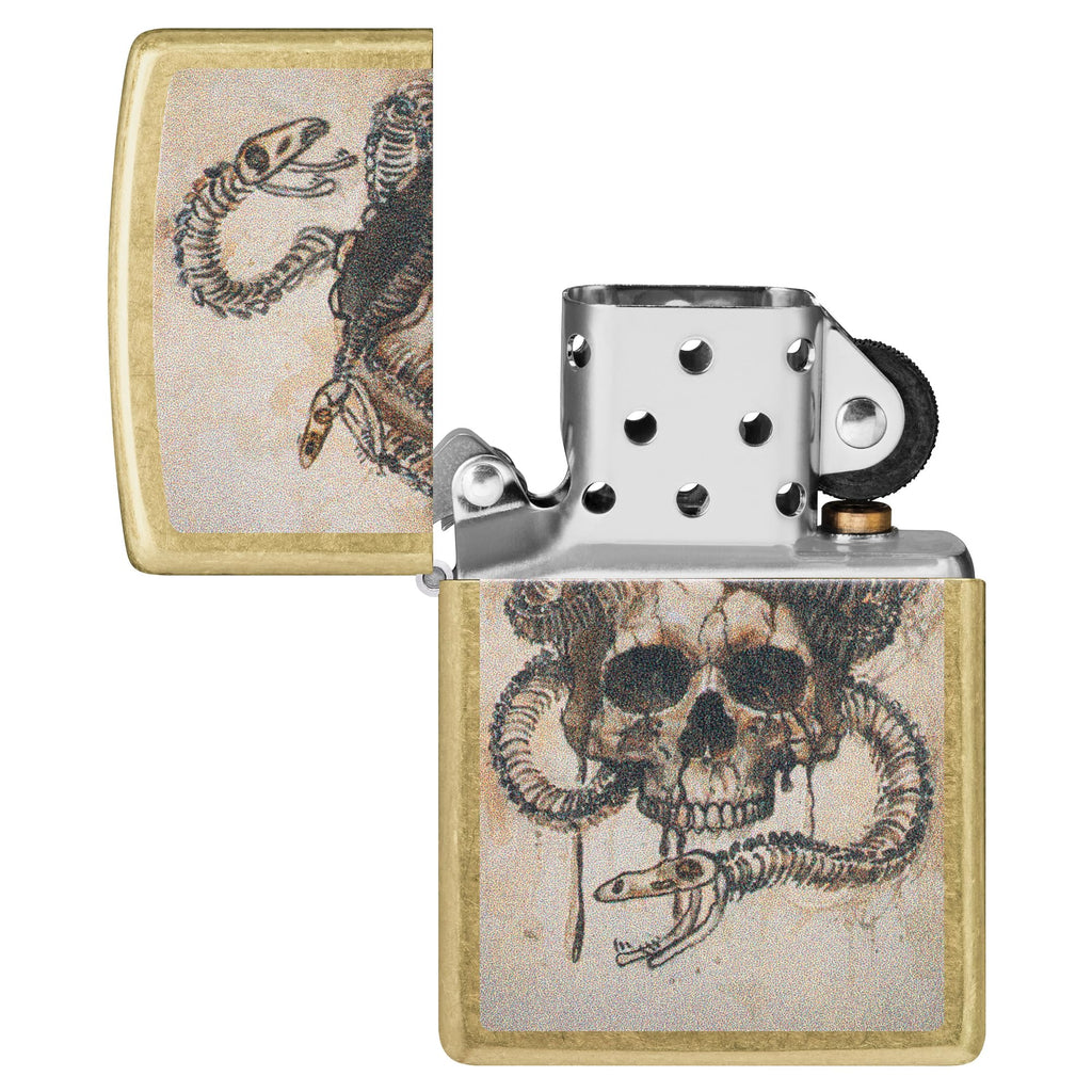 Zippo Rietveld Ace of Spades Design Street Chrome Pocket Lighter