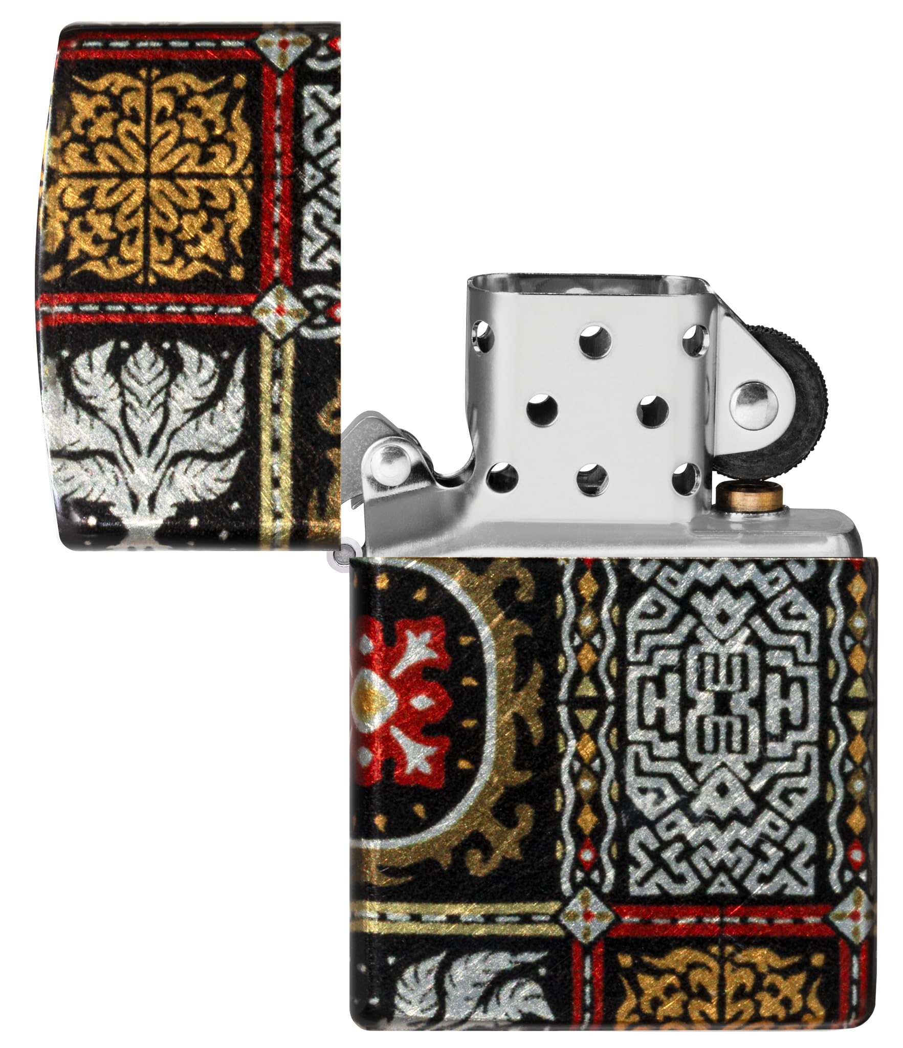 Zippo Gothic Window Design Armor® Black Ice® Pocket Lighter